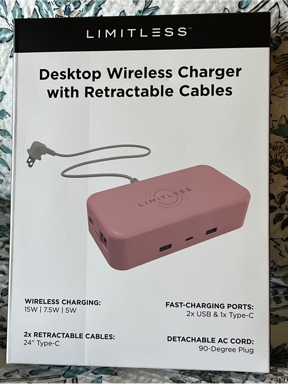 Limitless 65W Powerhub Charger with Retractable Cables